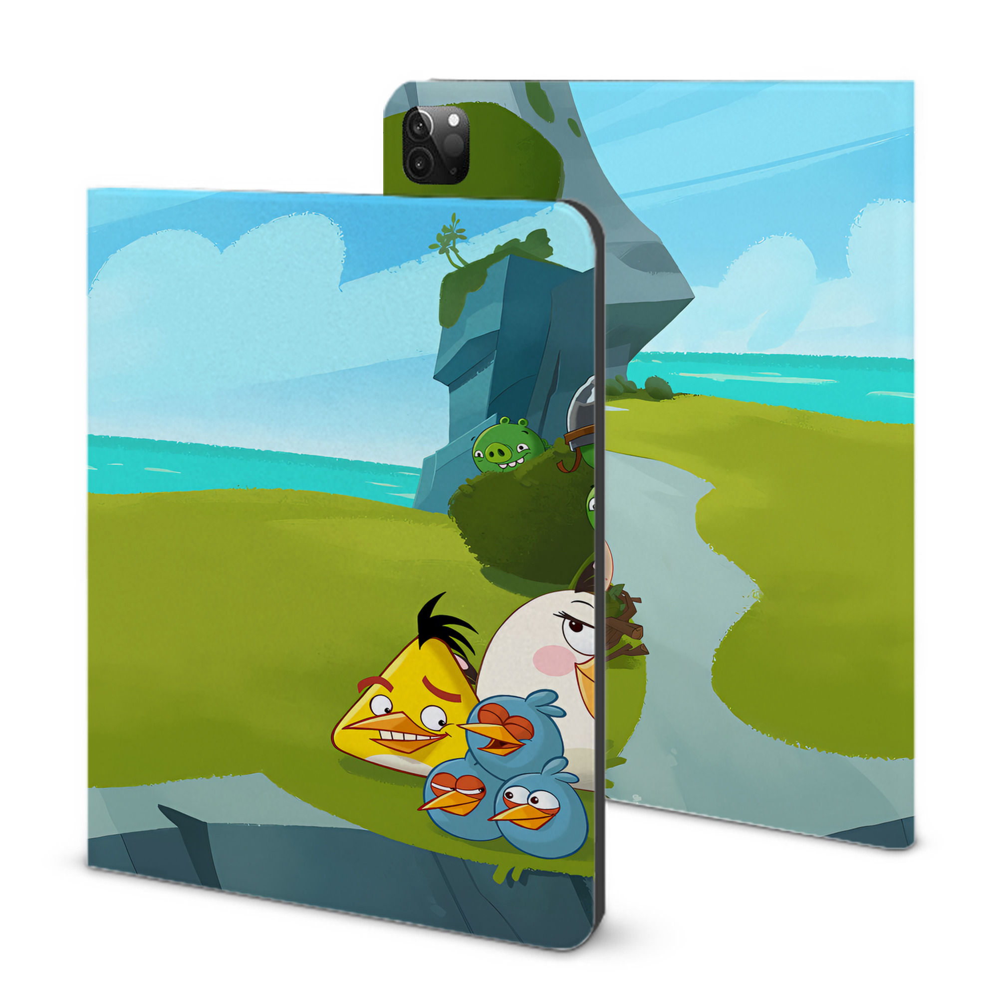 （画像用） Angry Birds アングリーバード IPadケース ペンホルダー付き ブックスタイルデザイン
